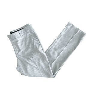 Banana Republic Womens Trouser Pants Ryan Grey Stripe Size 8